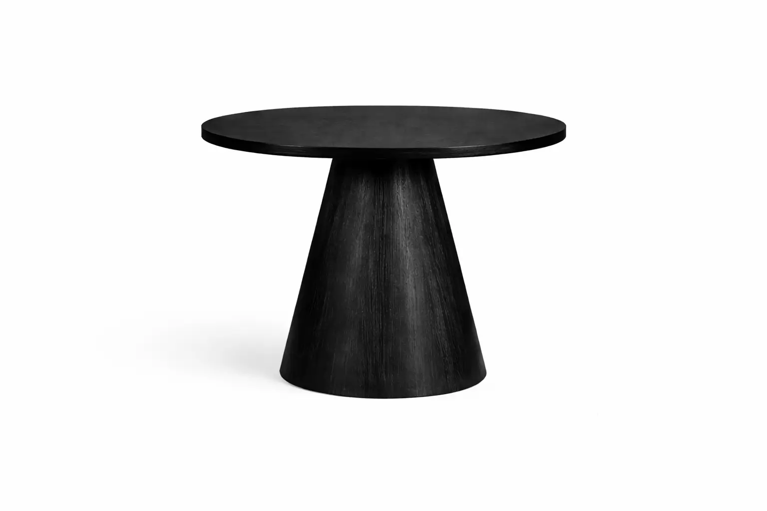 Wooden black cake table rental for modern weddings and events in Chicagoland