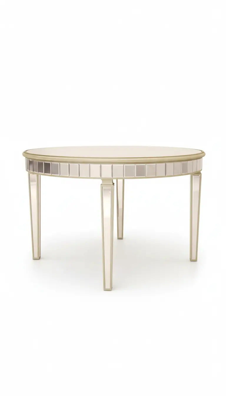 Clear mirrored cake table rental for weddings and formal events in Chicagoland