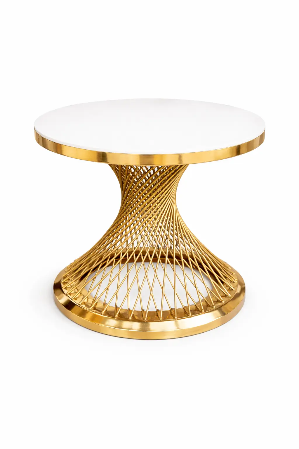 Gold X cake table rental for weddings and quinceañeras in Chicagoland