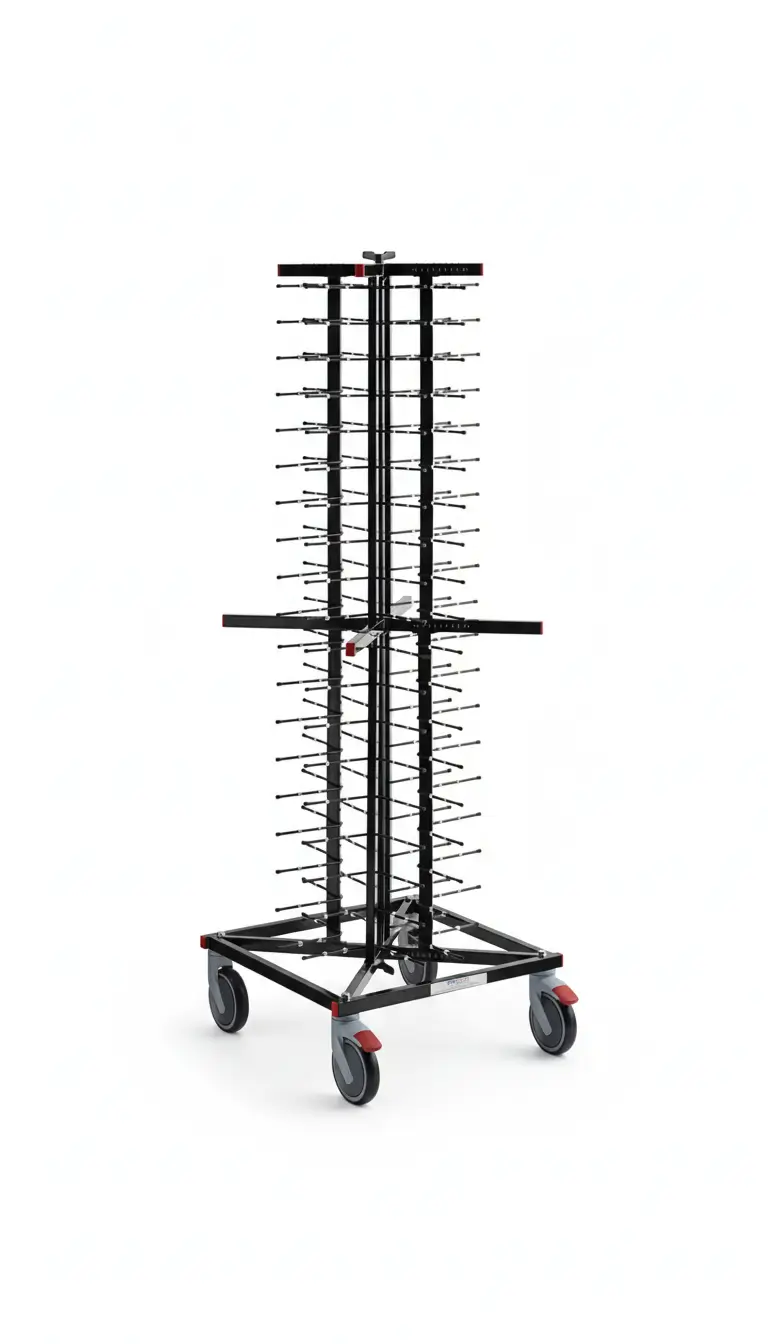 Mobile plate rack rental for plated dinner service at weddings in Chicagoland