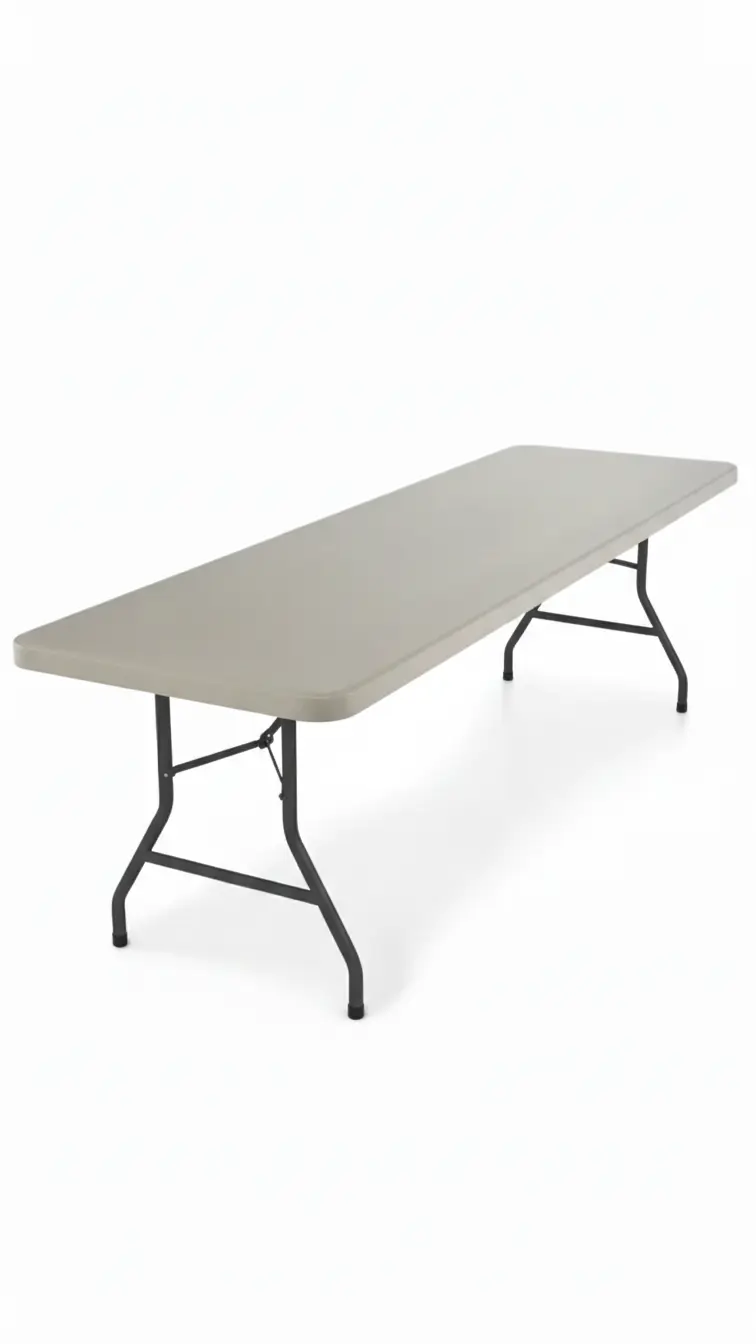 Rectangle folding table rentals in 4 6 and 8 foot sizes for events in Chicago suburbs