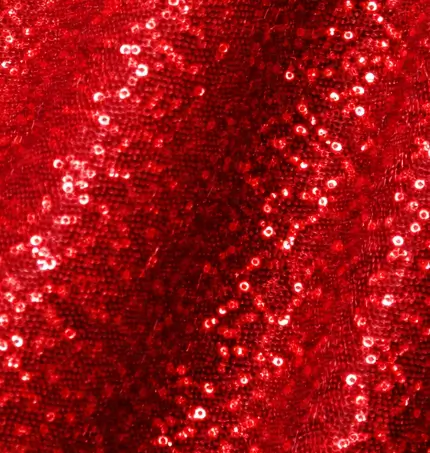 Red sequin linen rental for weddings and celebrations in Northwest Indiana