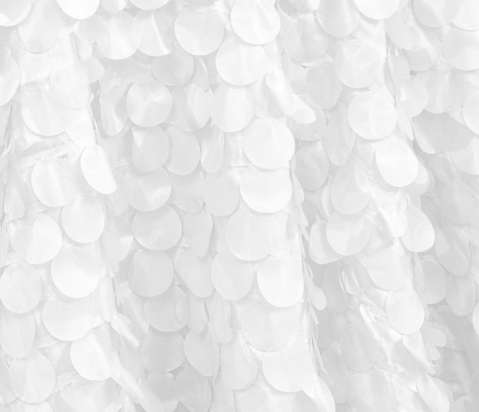 White circle petal textured tablecloth rental for weddings in Northwest Indiana