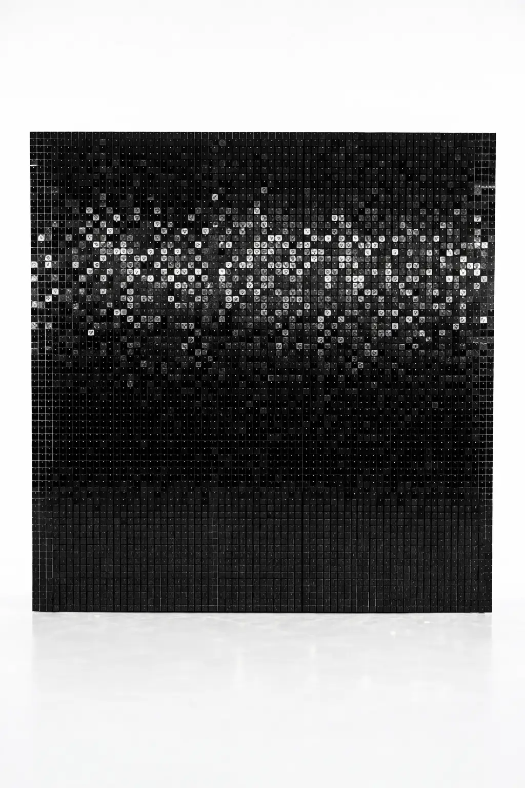 Black shimmer wall backdrop rental for galas and upscale events in Northwest Indiana