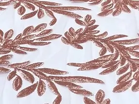 Blush Giselle overlay rental for weddings and celebrations in Chicagoland