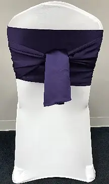 Satin butterfly with flip chair sash rental for events in Northwest Indiana