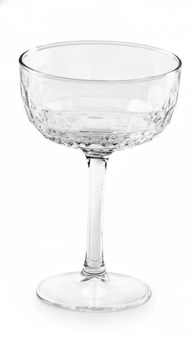 Champagne coupe glass rentals for weddings and galas in Chicago suburbs