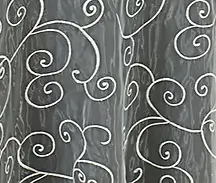 Ivory embroidered overlay rental for formal events in Northwest Indiana