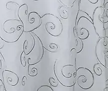 Silver embroidered overlay rental for galas in Chicagoland