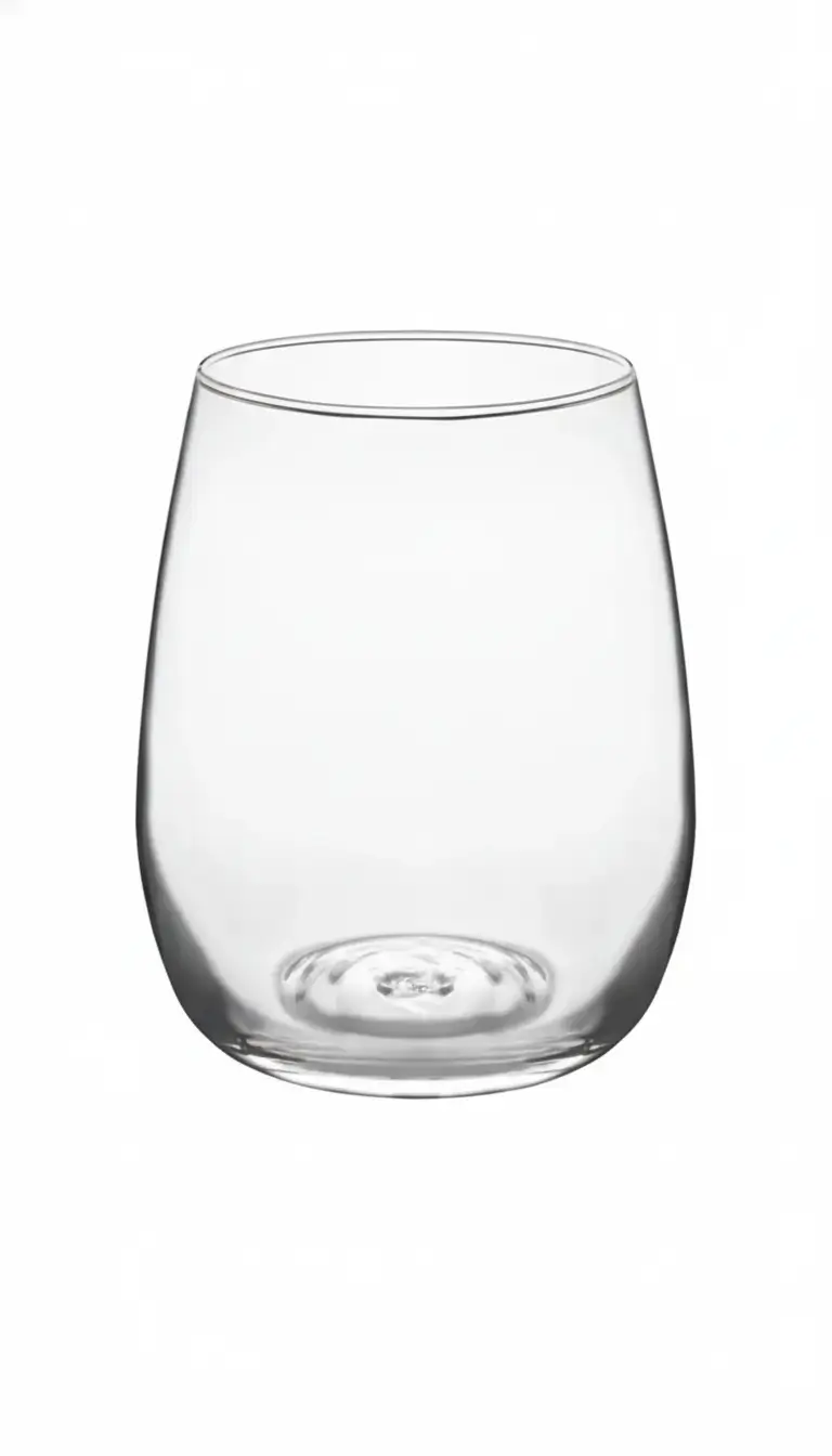 Stemless wine glass rentals for casual and contemporary events in Northwest Indiana