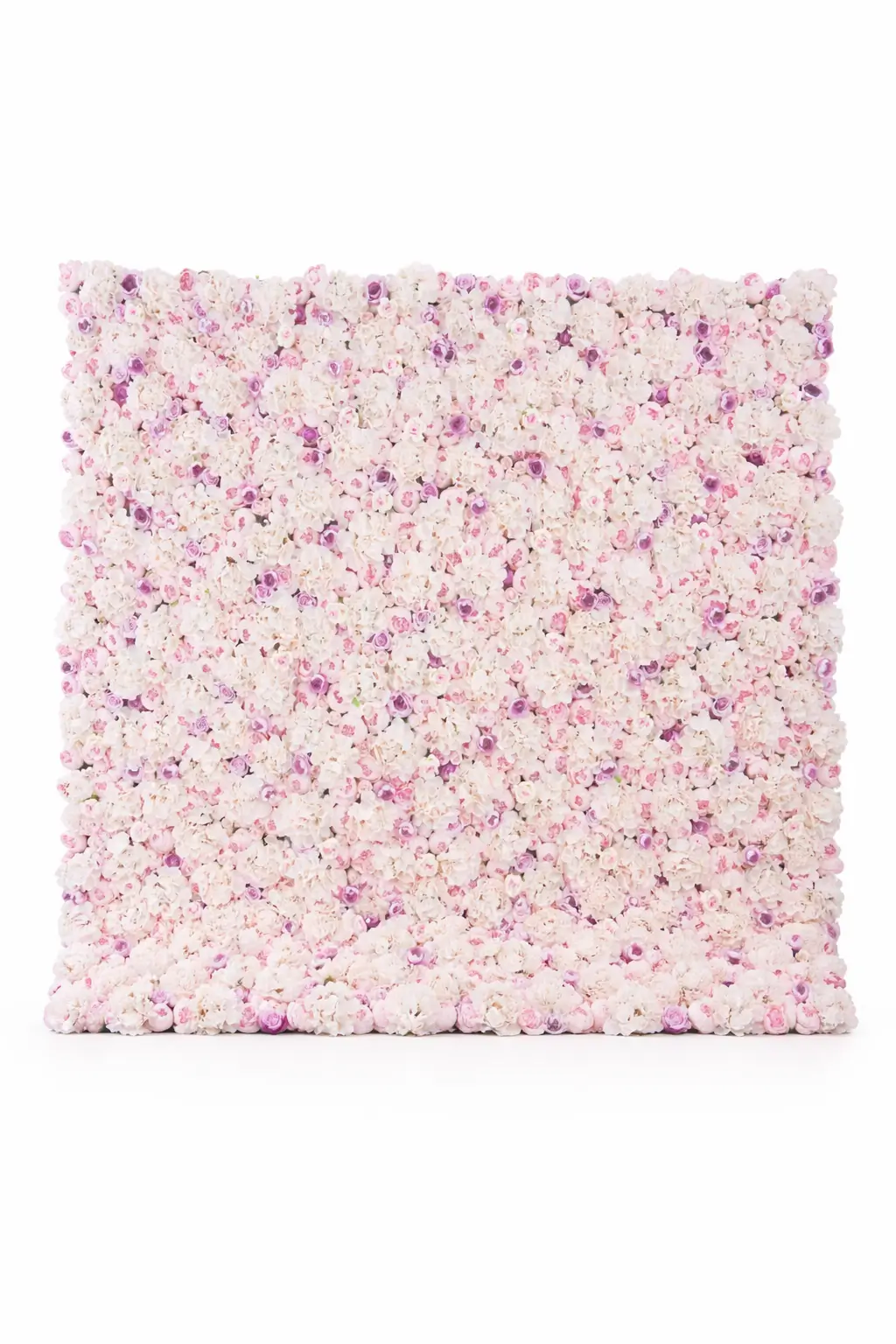 White and blush floral wall rental for weddings and bridal showers in Chicago suburbs