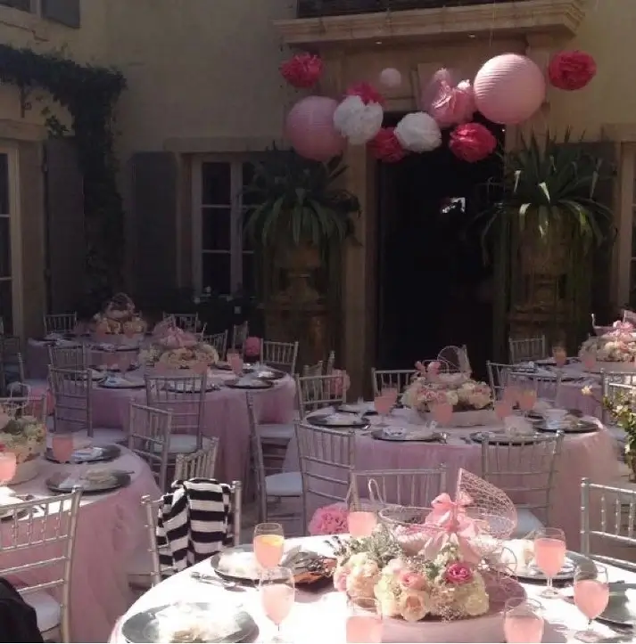 Baby shower event rental setup serving Chicagoland and Northwest Indiana