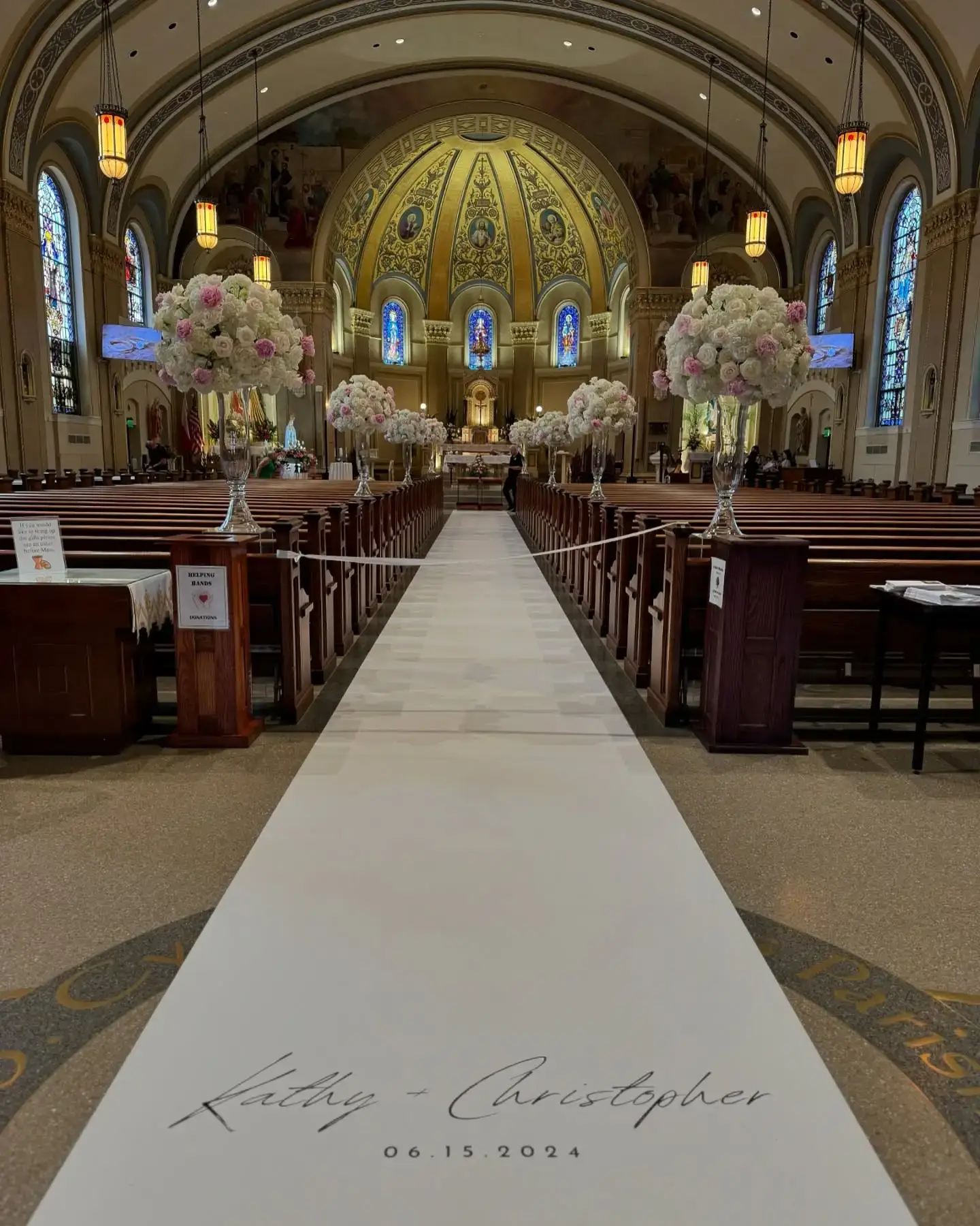 Church ceremony decor rental for weddings and events Chicagoland IL
