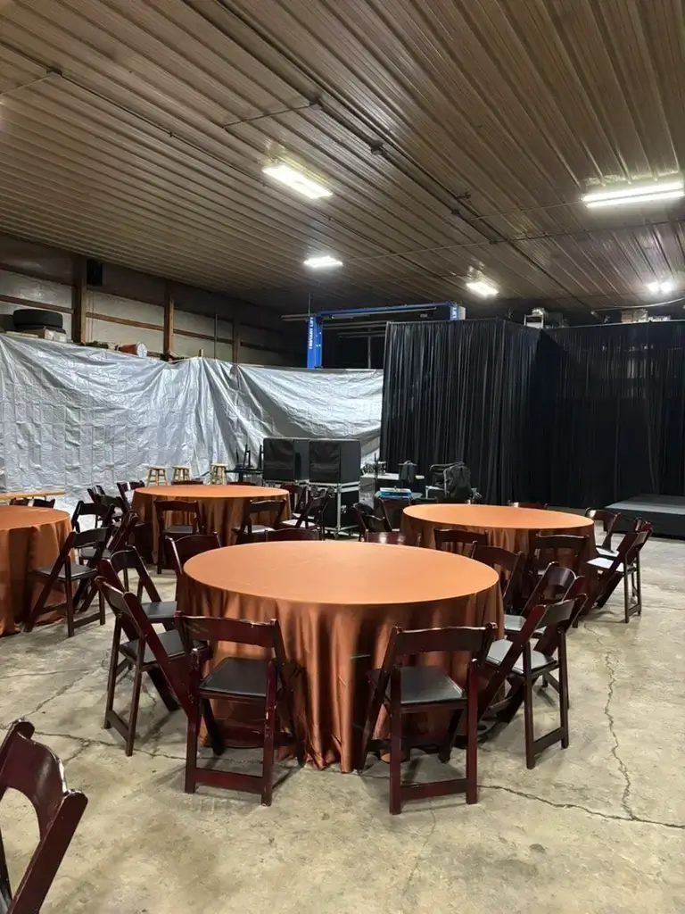 Holiday party event rentals chairs linens tableware in Chicago and suburbs