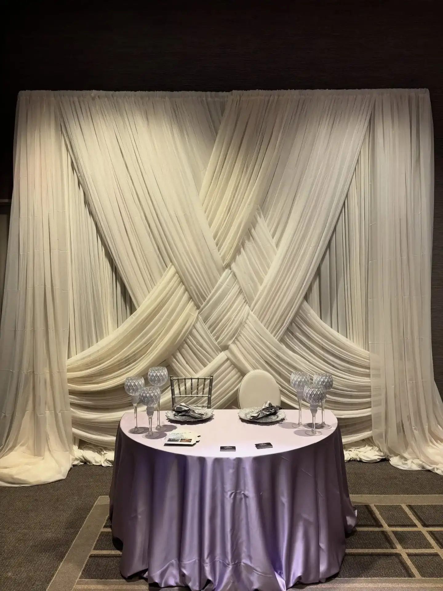 Head table design rental for weddings quinceañeras Chicagoland IL