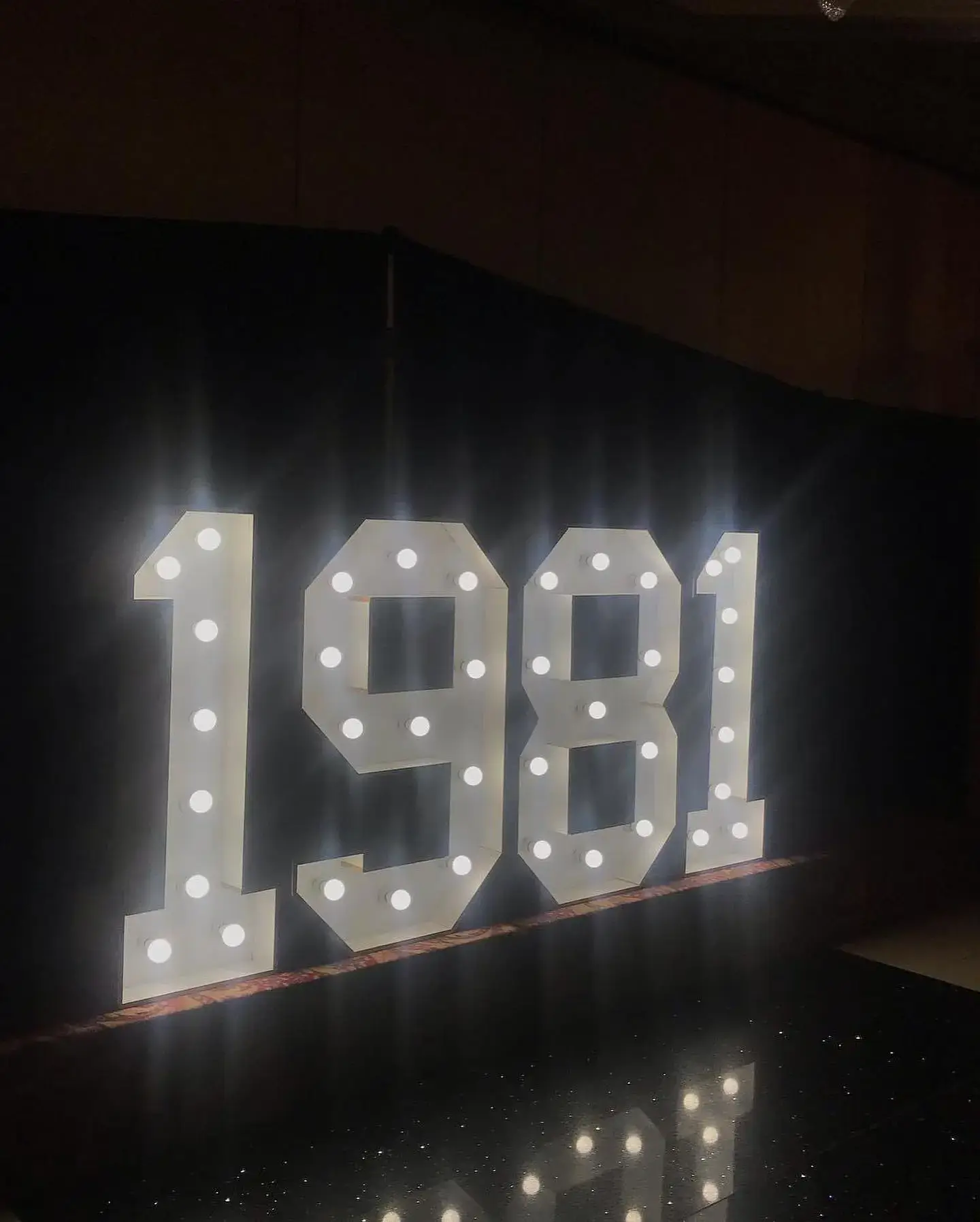 Marquee number rental for birthdays anniversaries and events Chicagoland IL