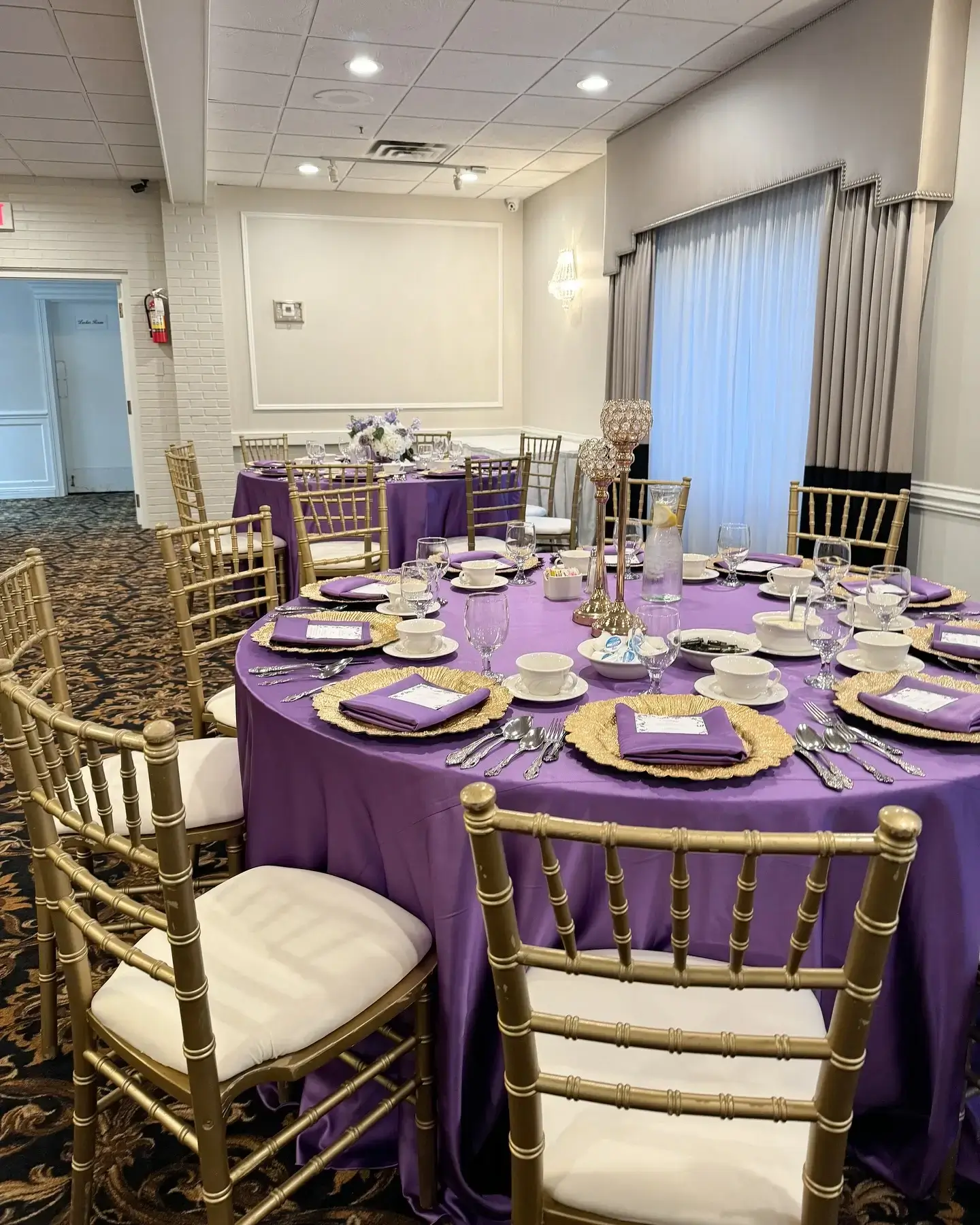 Purple Satin Linen