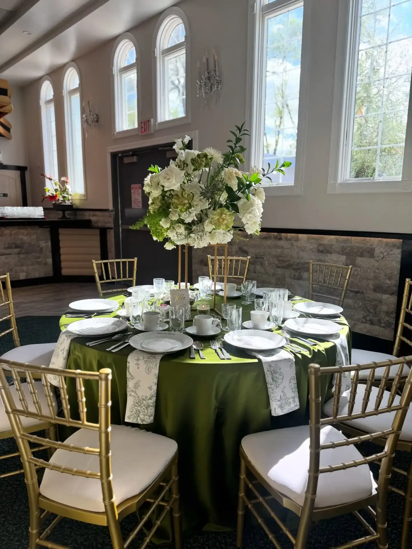 Satin lamour tablecloth rental for weddings and events Chicagoland IL