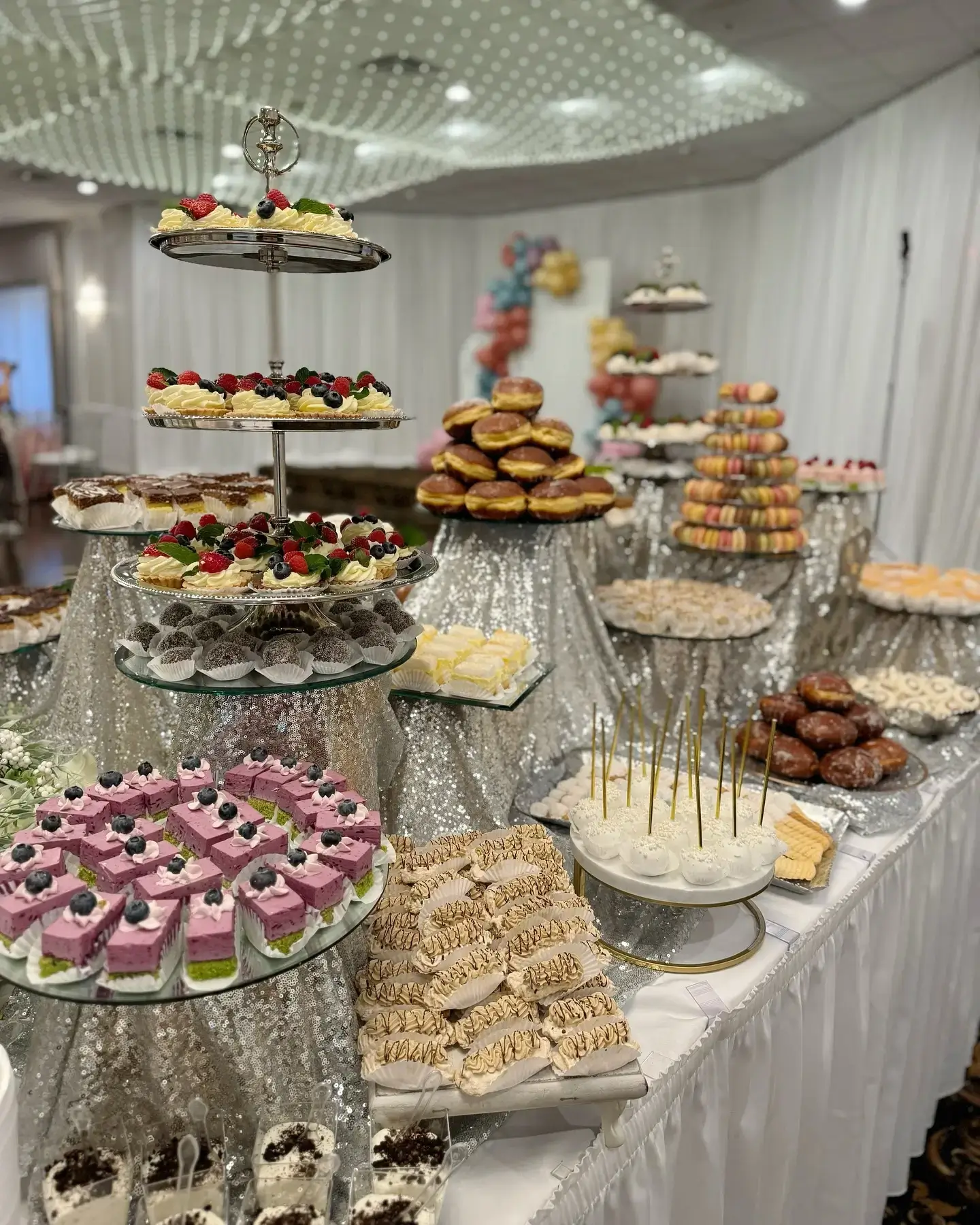 Silver Sweet Table