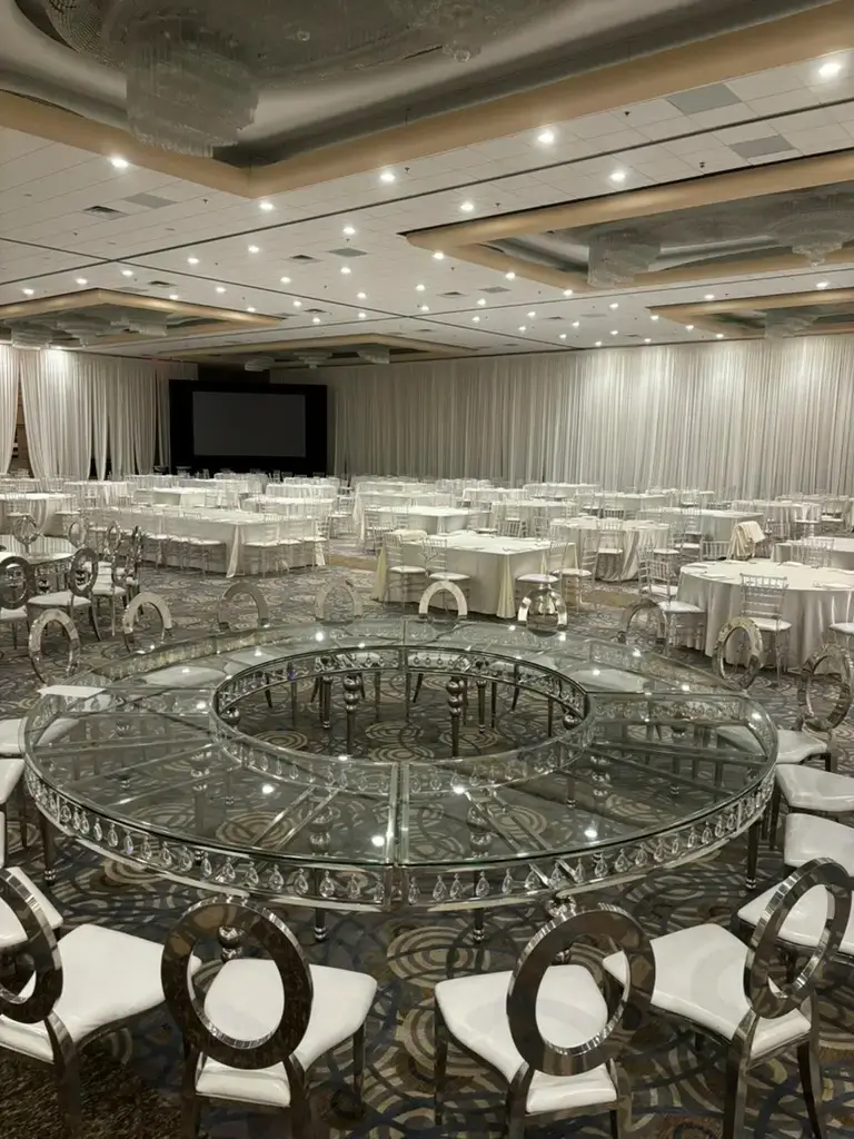 Wedding event rentals chairs tables backdrops serving Joliet Aurora and Chicagoland IL